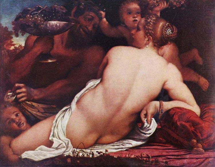CARRACCI, Annibale Bacchantin, Detail china oil painting image